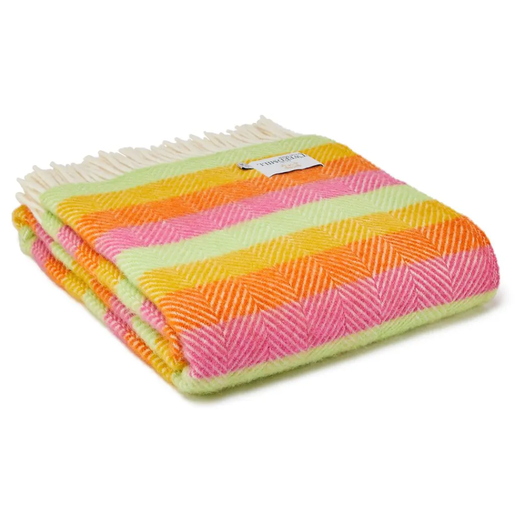 Tweedmill textiles Ullplädar|Ullpläd Stripe Refresh, 100% Ull, 150x183 cm