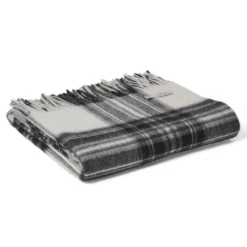 Tweedmill textiles Ullplädar|Ullpläd Tweedmill - Prestige Grey Dress Stewart, 100% Ull, 140 x 190 cm