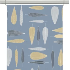 Arvidssons textil Panelgardiner|Under trädet blå panelgardiner