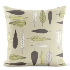 Arvidssons textil Mönstrade Kuddfodral|Under Trädet – Kuddfodral Beige