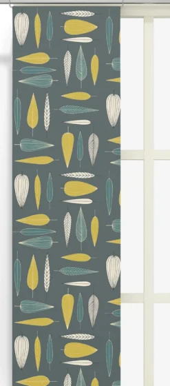 Arvidssons textil Panelgardiner|Under trädet turkos panelgardiner