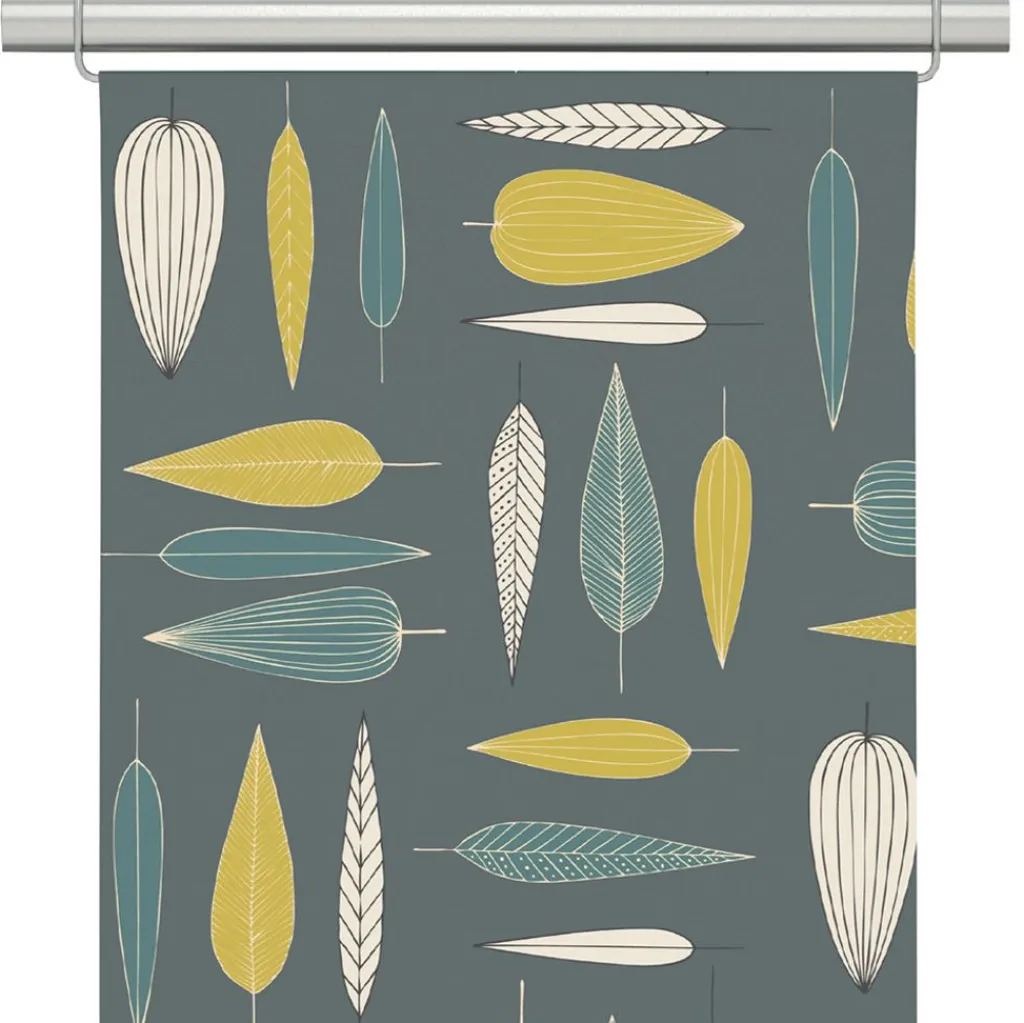 Arvidssons textil Panelgardiner|Under trädet turkos panelgardiner