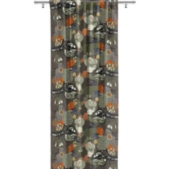 Arvidssons textil Gardintyger Mönstrade|Arvidssons Textil|Universum grön tyg