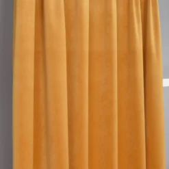 Nordisk Textil Gardintyger Enfärgade|Sammetstyger|Velvet gul enfärgat sammetstyg