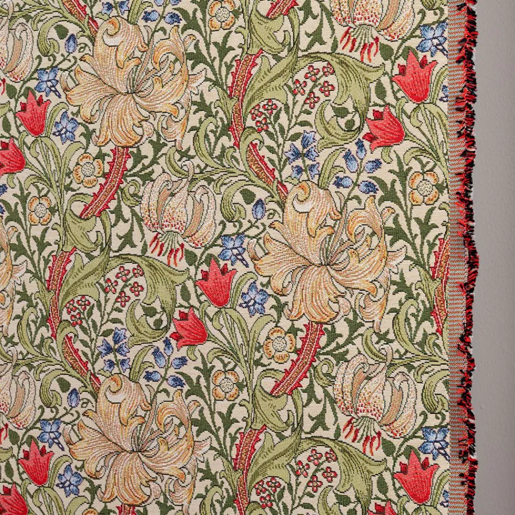 Blommiga Möbeltyger|Mönstrade Möbeltyger|Verdelis beige-multi gobeläng