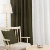 Nordisk Textil Enfärgade Kuddfodral|Verone Linne Grön kuddfodral