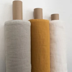 Nordisk Textil Gardintyger Enfärgade|Linnetyger|Verone Linne Natur – Stentvättat 100 % Lin