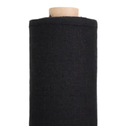 Nordisk Textil Gardintyger Enfärgade|Linnetyger|Verone Linne Svart – Stentvättat 100 % Lin