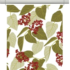 Arvidssons textil Panelgardiner|Vid Fikabordet röd panelgardiner