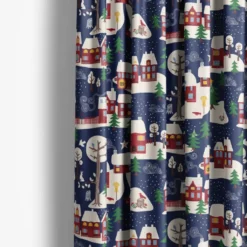 Arvidssons textil Julgardiner|Julgardiner|Vintertid mörkblå gardiner
