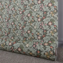 Nordisk Textil Arts & Crafts Tyger|Gardintyger Mönstrade|Willow grön tyg