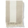 Jakobsdals Ullplädar|Zara Blockstripe beige pläd